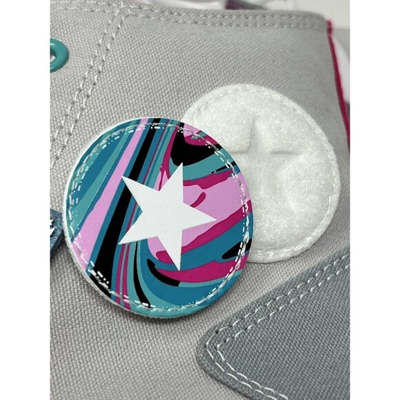 Chuck Taylor All Star Marbled Patch Mens Size 10.5 W 12.5 Pink Grey Blue A00415C - Picture 5 of 14